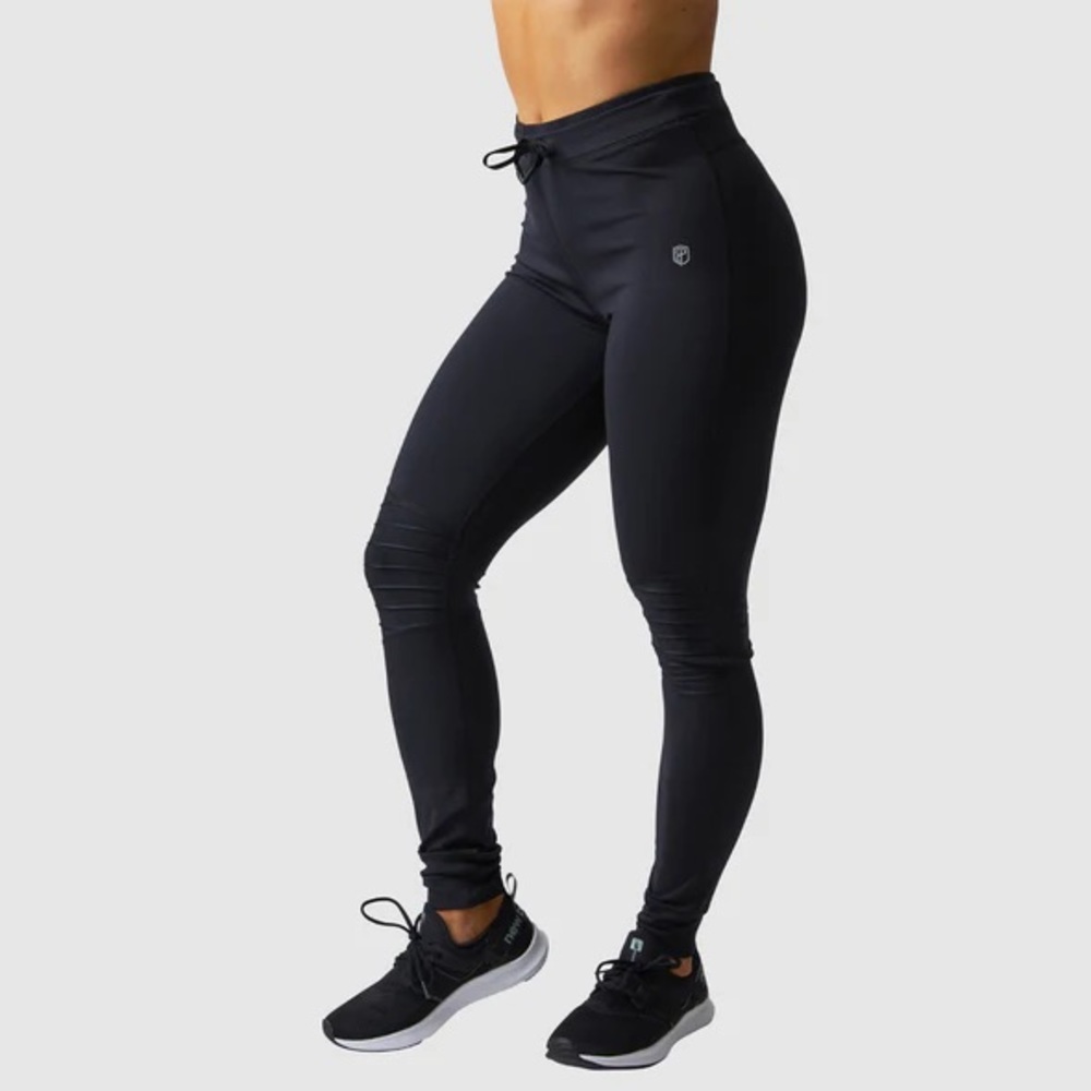 Born Primitive Black Pleated Moto Leggings